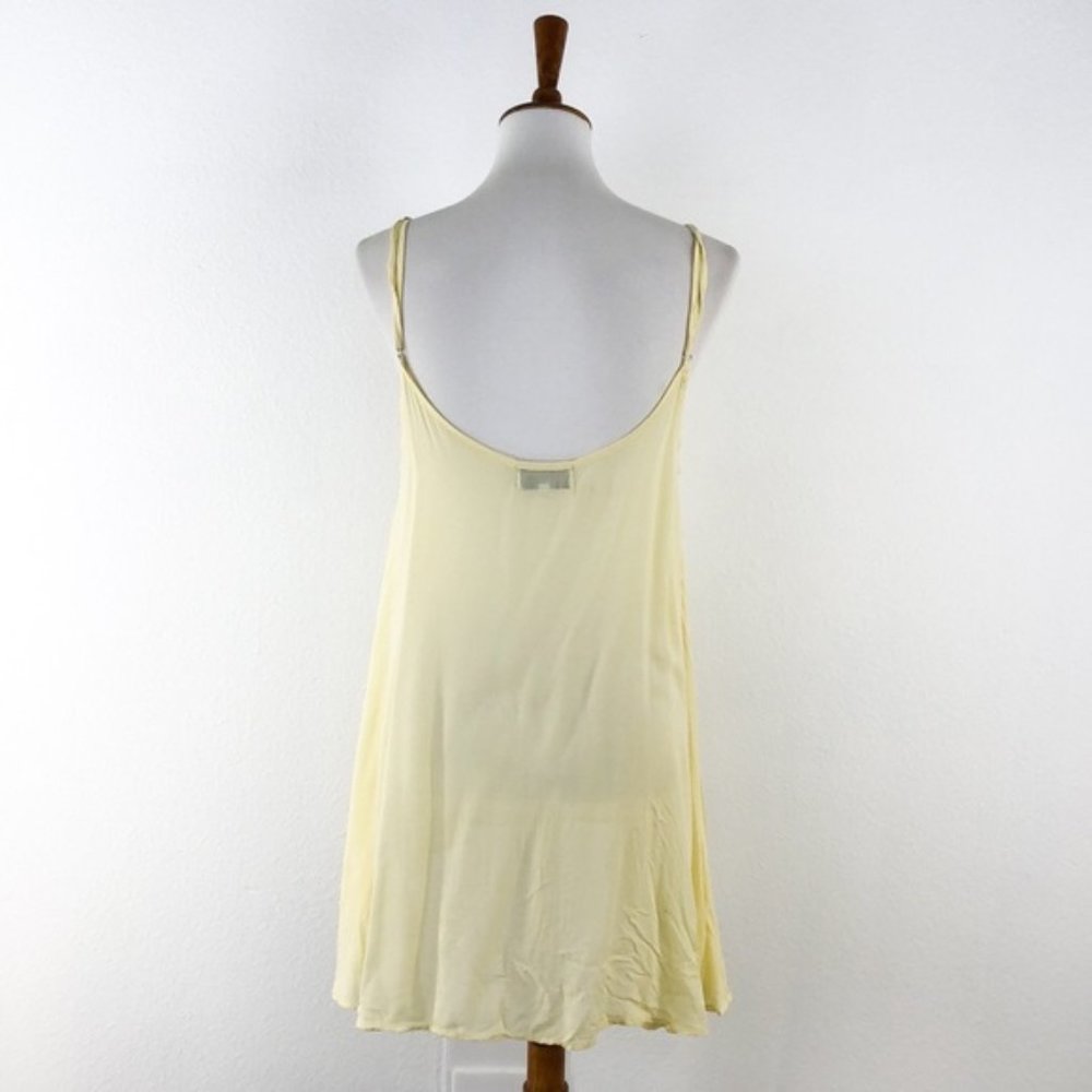 Wildfox Yellow Oversize Pink Flamingo Sleeveless Top - Picture 4 of 8